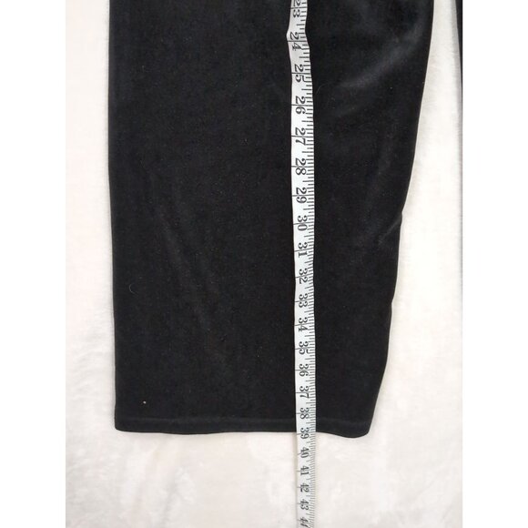 Cable & Gauge Velvet Pants Womens M Black Pull On Pockets Office Casual Party - Picture 9 of 9